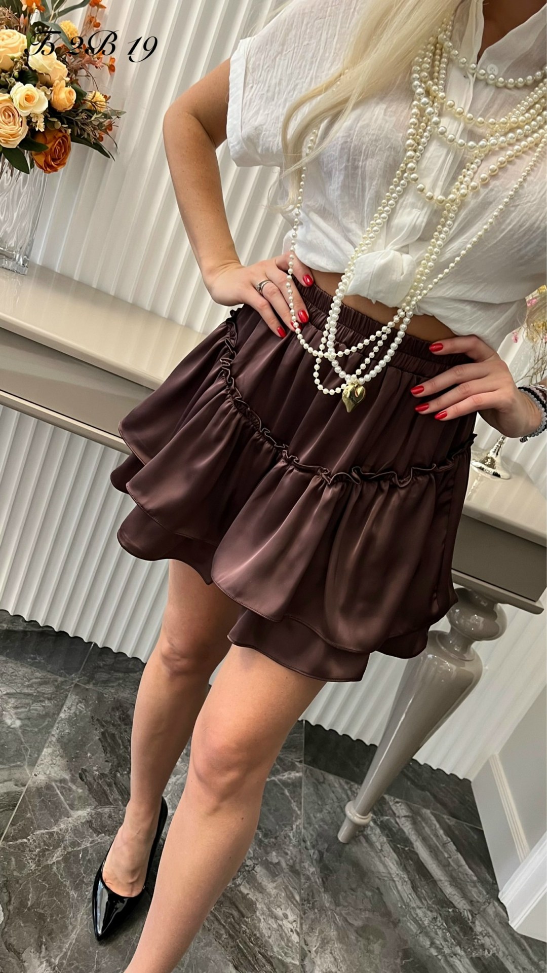 модная женская юбка,юбка с оборками,кожаная женская юбка,юбка,юбка с рюшами