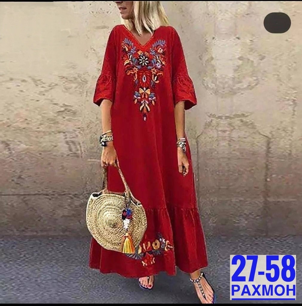 платье летнее женское,платья в стиле бохо,модное платье,длинные сарафаны,платье женской