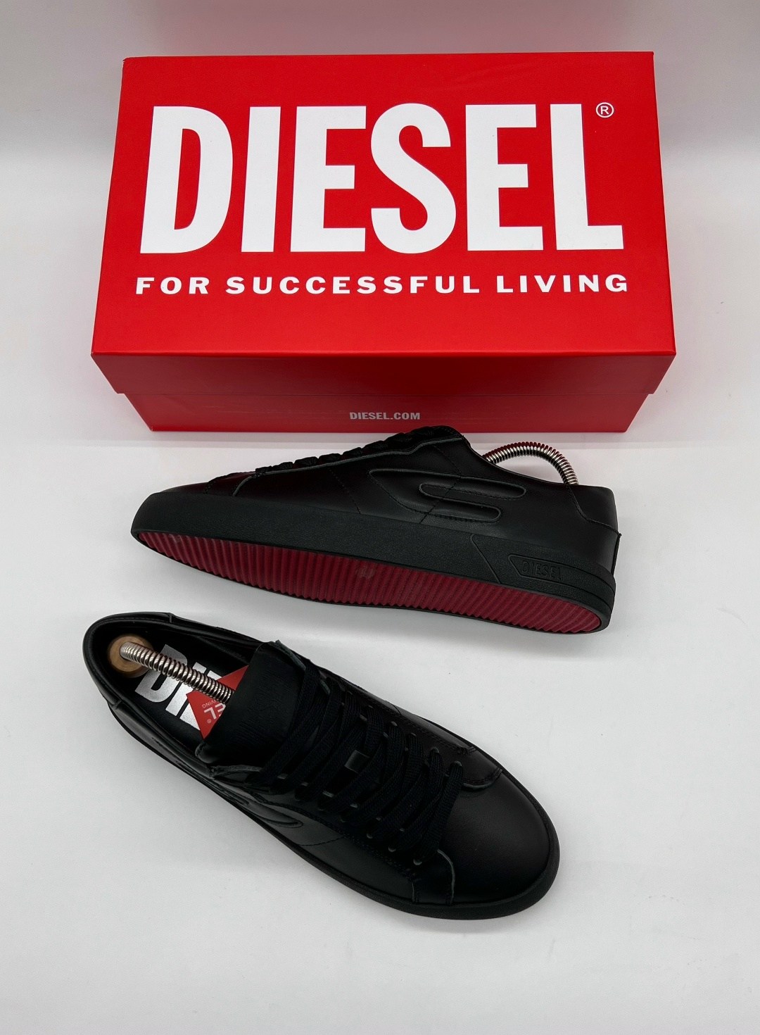 ,кроссовки diesel мужские кожаные,кеды diesel,черные кроссовки,кеды мужские