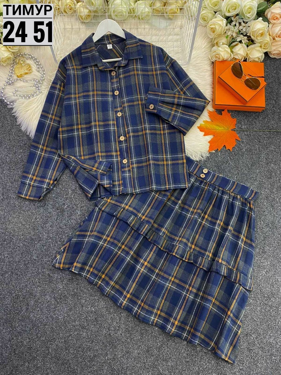 костюм в клетку с рубашкой и юбкой,женское платье в клетку,платье в клетку,платье в клетку большие размеры,костюм с юбкой и рубашкой