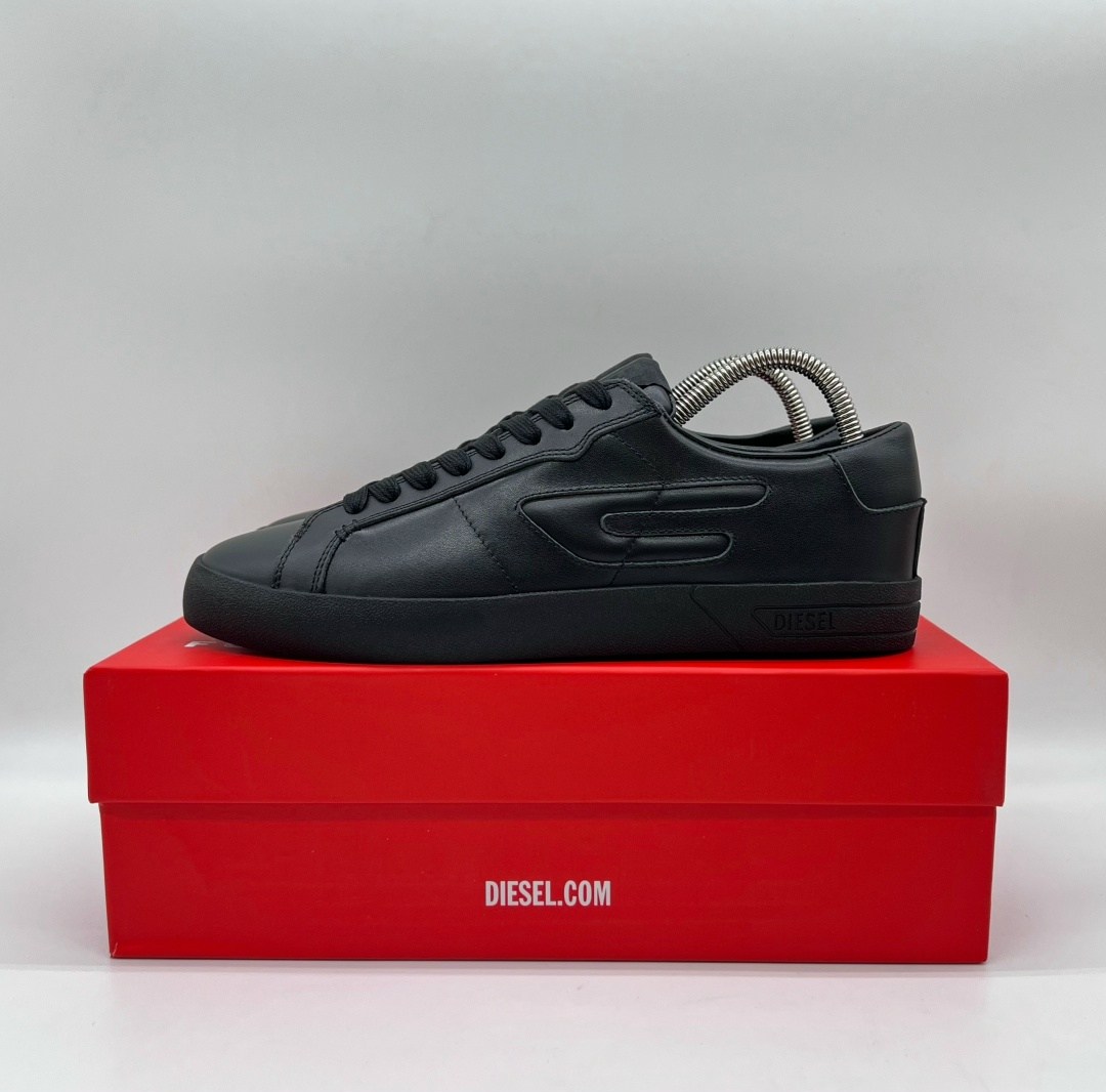 ,кроссовки diesel мужские кожаные,кеды diesel,черные кроссовки,кеды мужские