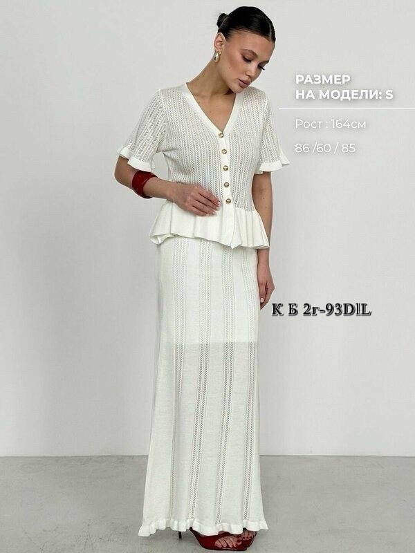 костюм юбочный трикотажный вязаный khubbi,костюм с юбкой,вязаное крючком платье,трикотажные костюмы,костюм женский крючком