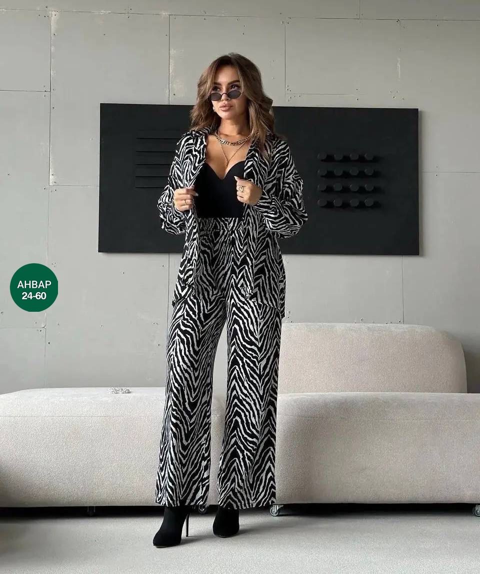 костюм брючный зебра женский,женский брючный костюм с принтом,костюм брючный женский,костюм брючный зебра,женские костюмы