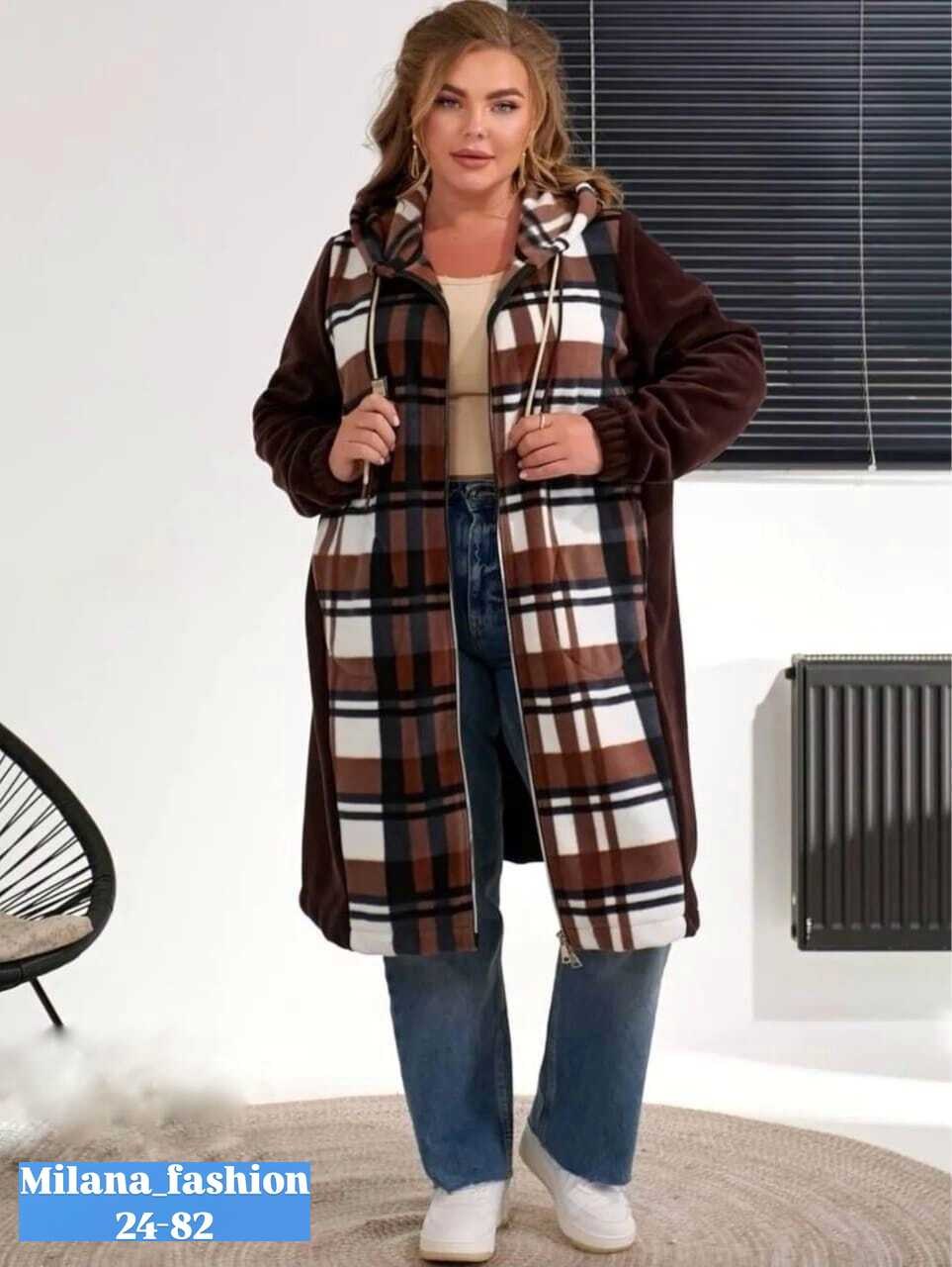 кардиган в клетку,пальто комбинированное,женский кардиган больших размеров,женские кардиганы,кардиган пальто