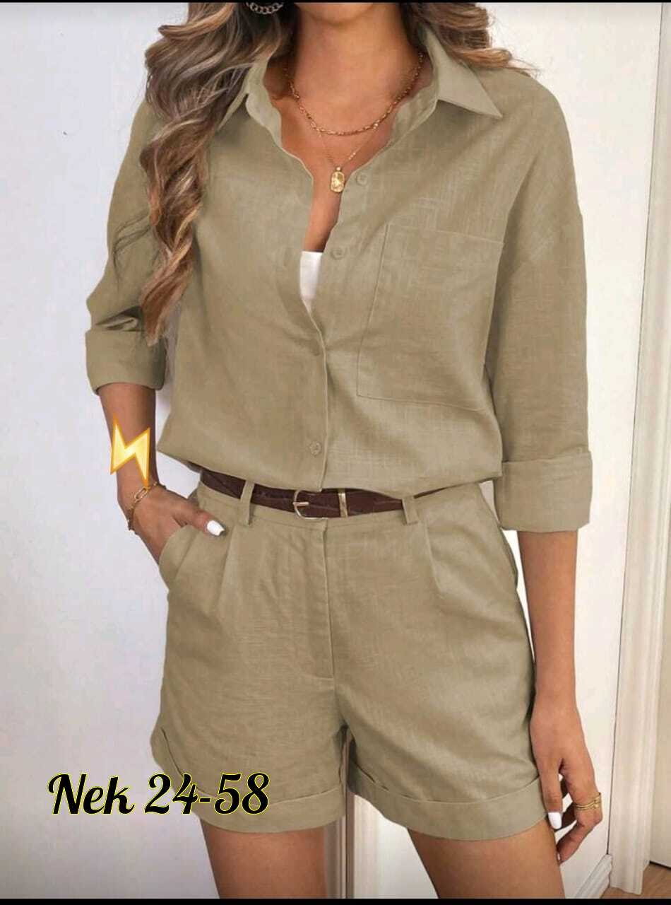 летние костюмы,стильные костюмы,одежда комплект,,льняной костюм женский летний с шортами