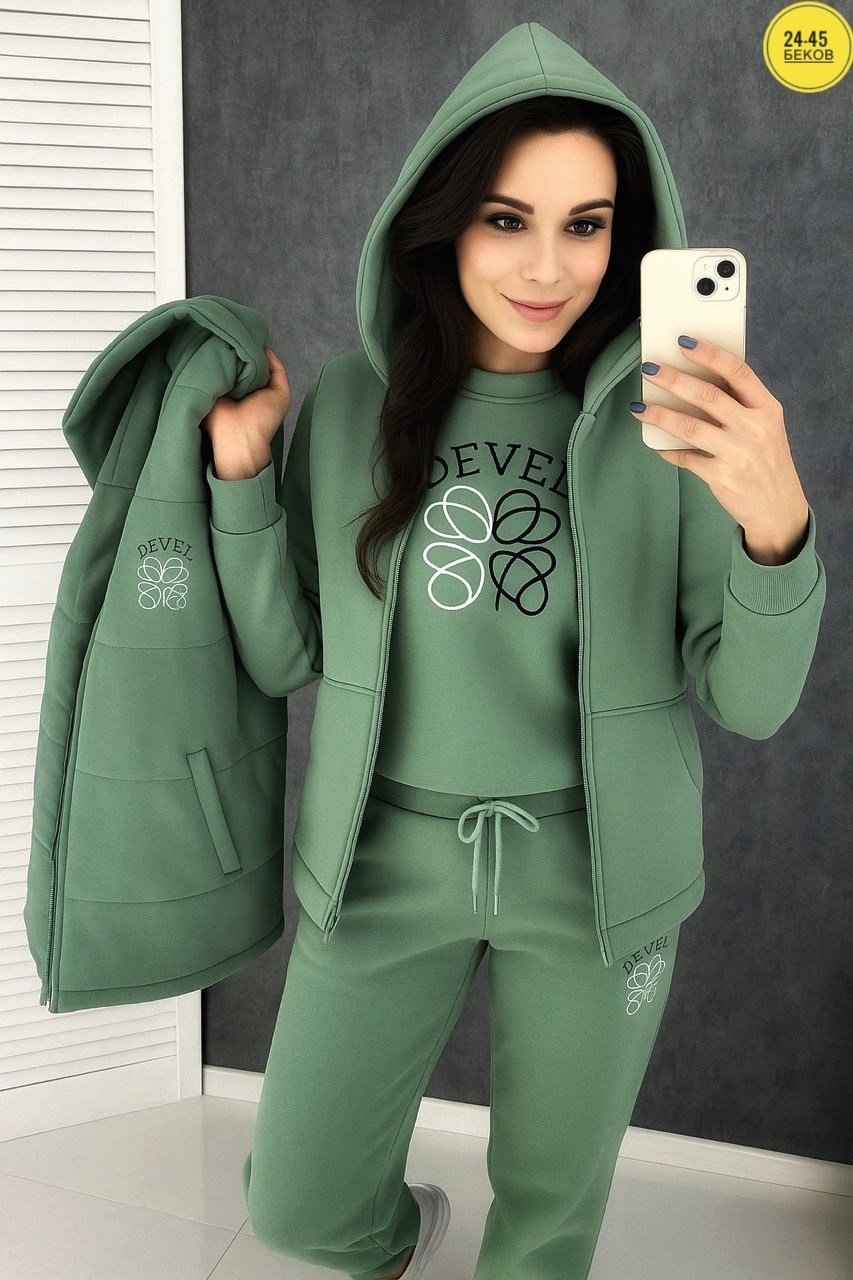 cпортивный костюм женский на флисе,женский костюм на флисе,cпортивный костюм женский теплый,костюм женский тройка,костюм тройка женский