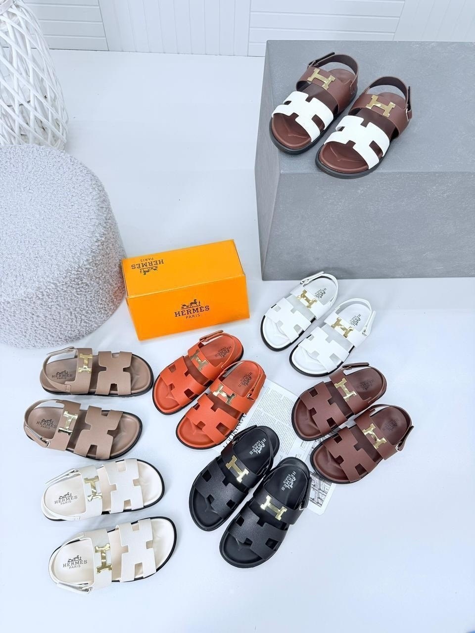 ,женские сандалии,сандалии hermes,сандалии,шлепанцы женские