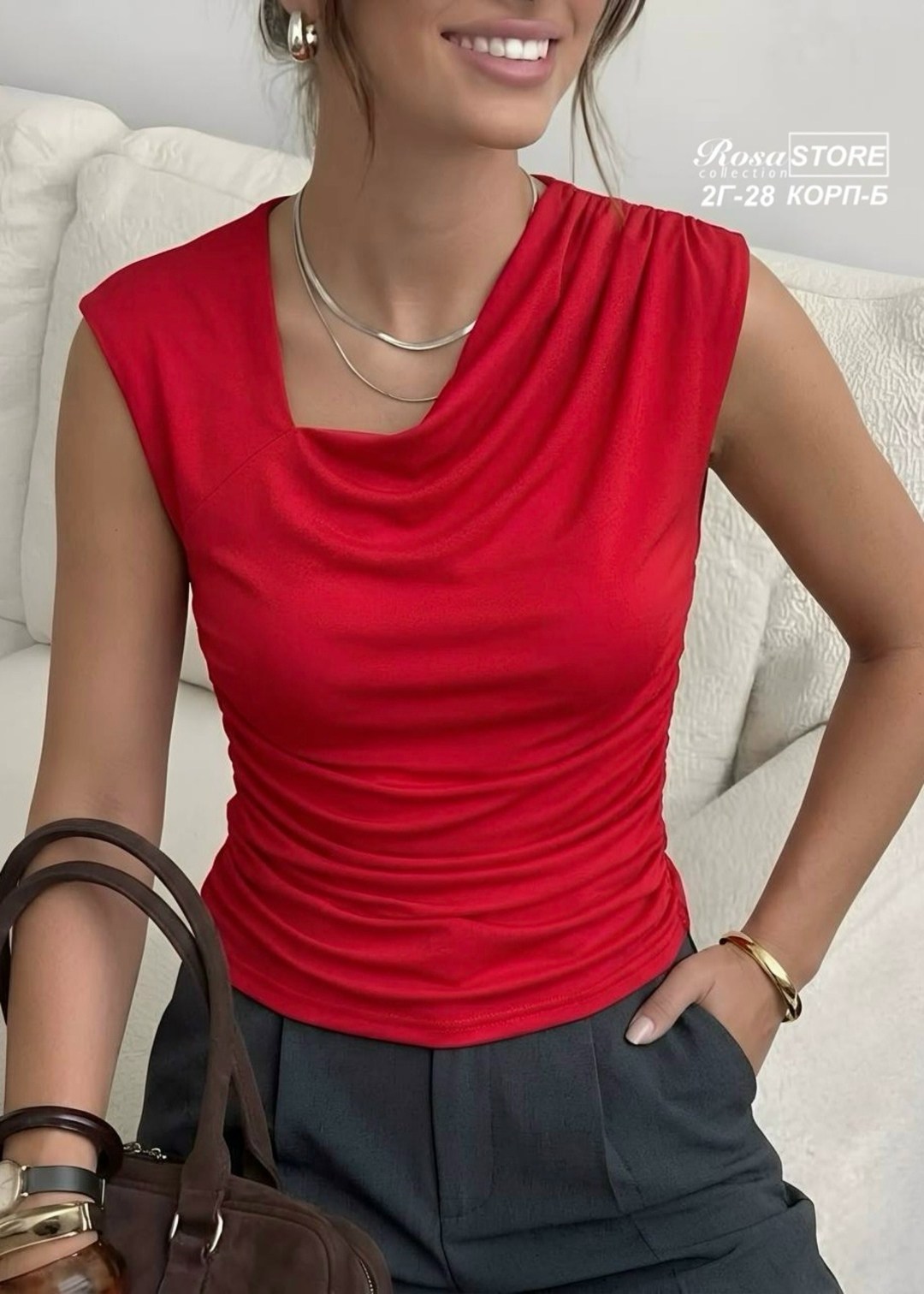 топ женский,женская майка,блузка женская,топ с драпировкой,элегантные топы