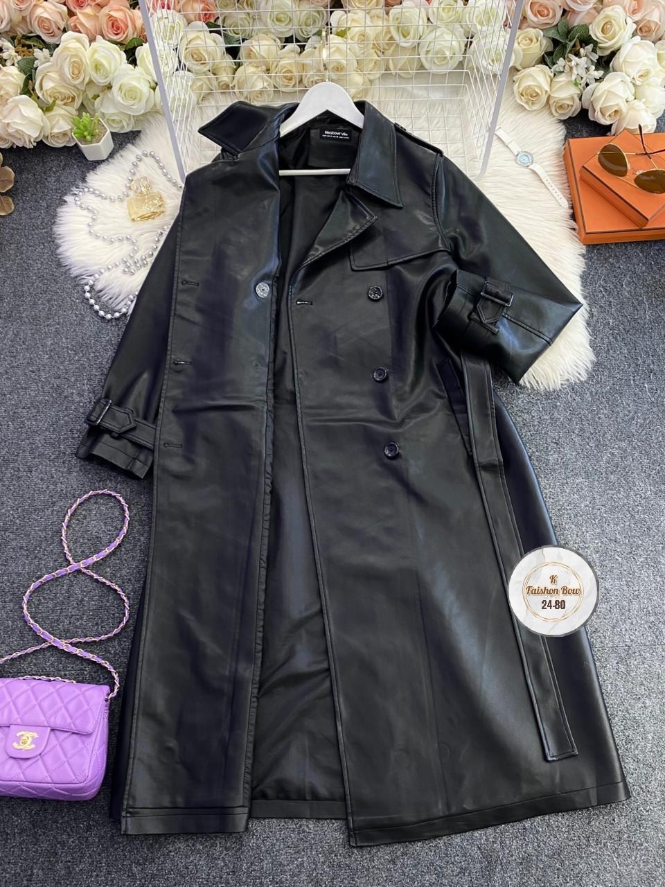 плащ кожаный тренч,кожаный плащ,кожаный плащ женский,кожаный плащ женский чёрного цвета,кожаный тренч