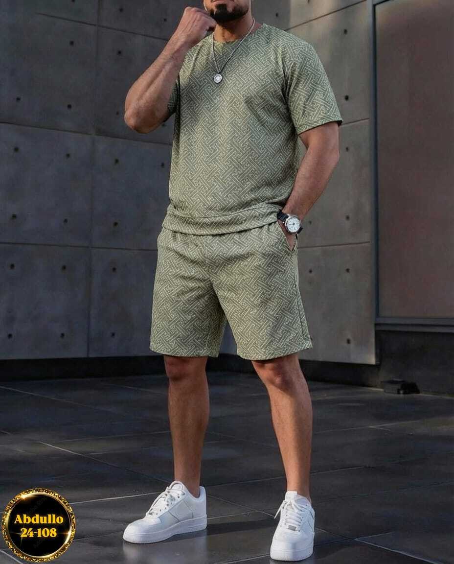 костюм спортивный с шортами мужской,мужская мода,костюм для мужчин,мужские летние костюмы,костюм мужской белый