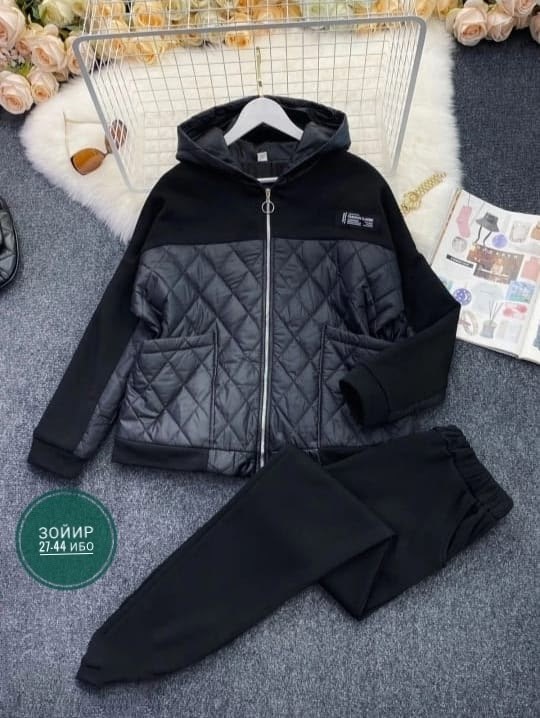 женский костюм двойка ткань синтепон+флис,костюм спортивный женский,cпортивный костюм теплый женский,костюм теплый,куртка 52 женская