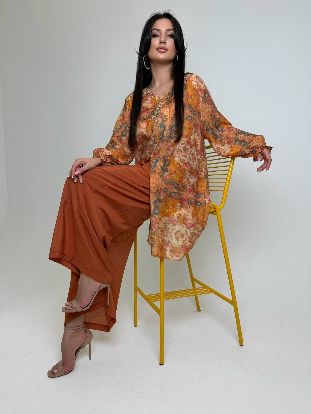 костюм с брюками,брючный комплект,костюм брючный женский,шифоновые брюки,женский костюм с брюками