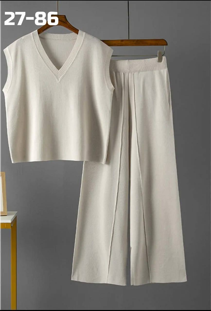 женский трикотажный костюм из двух предметов,костюм женский,трикотажные костюмы,повседневный костюм,костюм с брюками