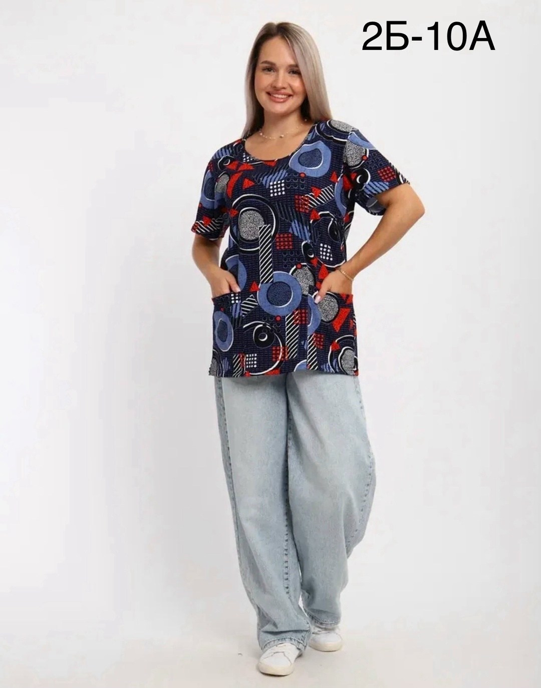 костюм трикотажный,женская туника,костюм женский,костюм с брюками,костюм домашний с брюками modellini 1755