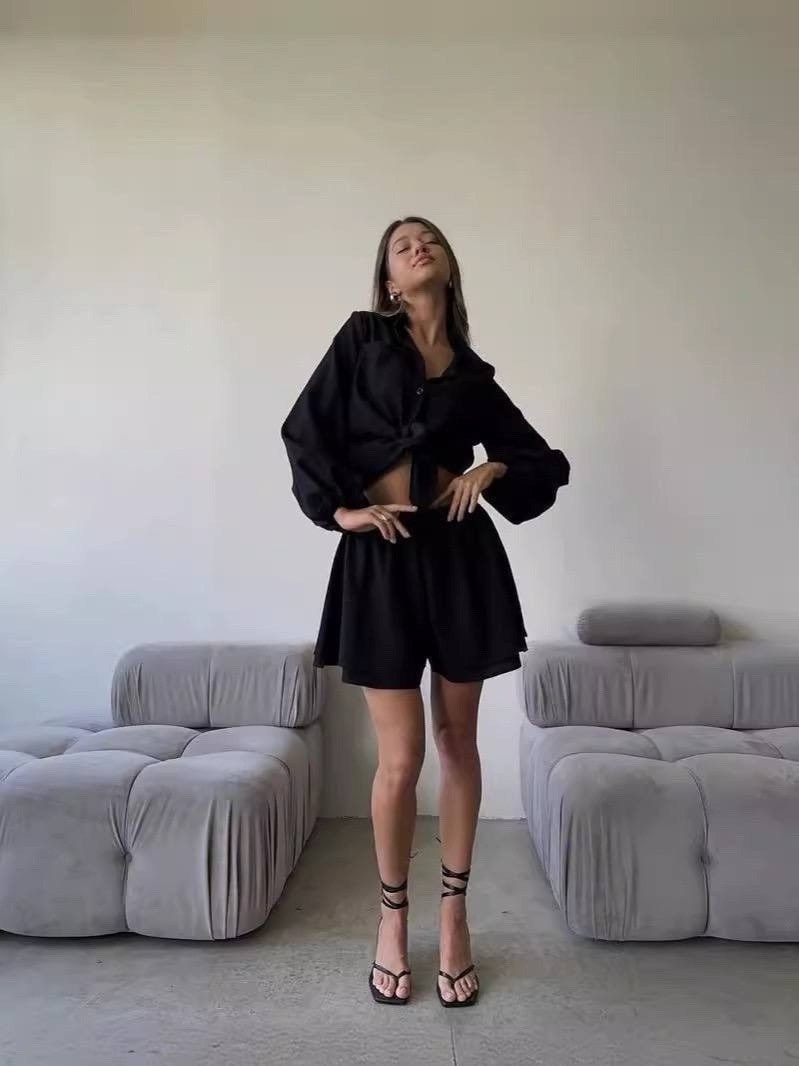 костюм летний шорты и рубашка,костюм с шортами и рубашкой оверсайз,костюм женский летний,летние наряды,женские наряды