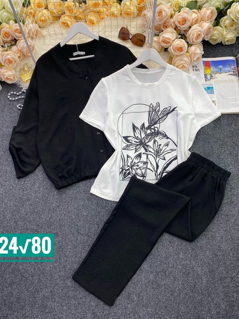 костюм тройка лен женский,костюм женский большие размеры,комплект брючный тройка с бомбером больших размеров markka plus 160402076,женские костюмы больших размеров,костюм классический