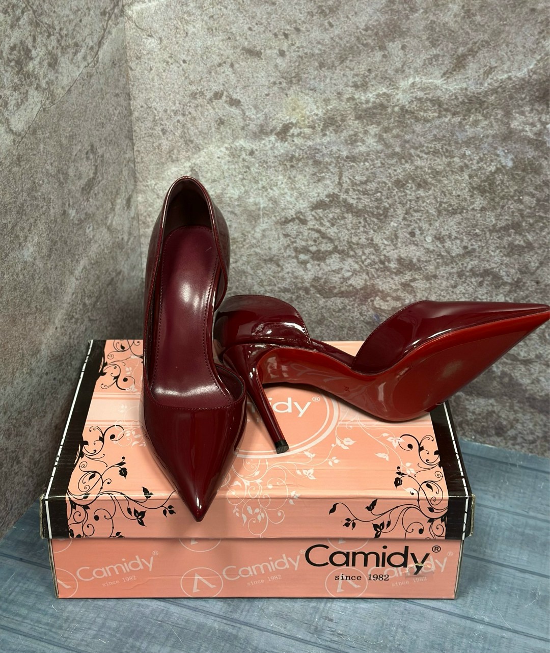 бордовые лакированные туфли лодочки,туфли,бордовые туфли,,женские туфли