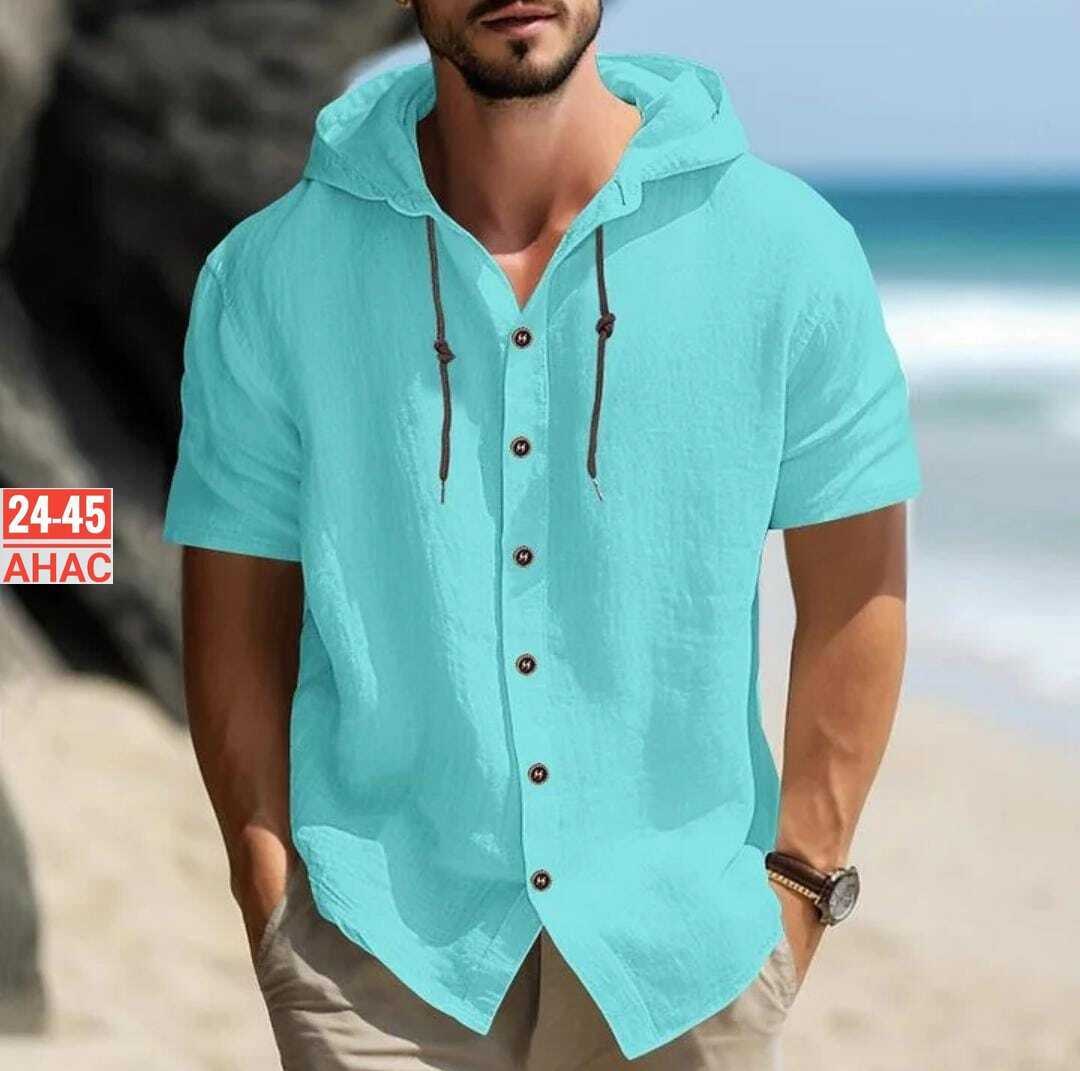 рубашка с капюшоном,рубашка с капюшоном мужская,повседневная рубашка,летние рубашки,мужская повседневная рубашка