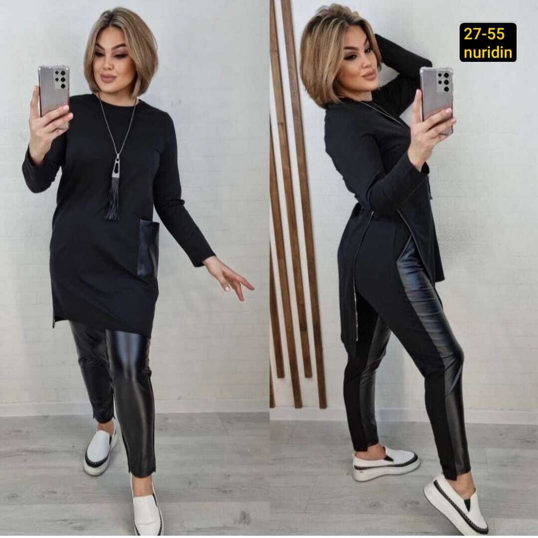 костюм двойка женская,женские костюмы с трикотаж и экокожа,костюм двойка трикотаж,костюм женский ,костюм женский