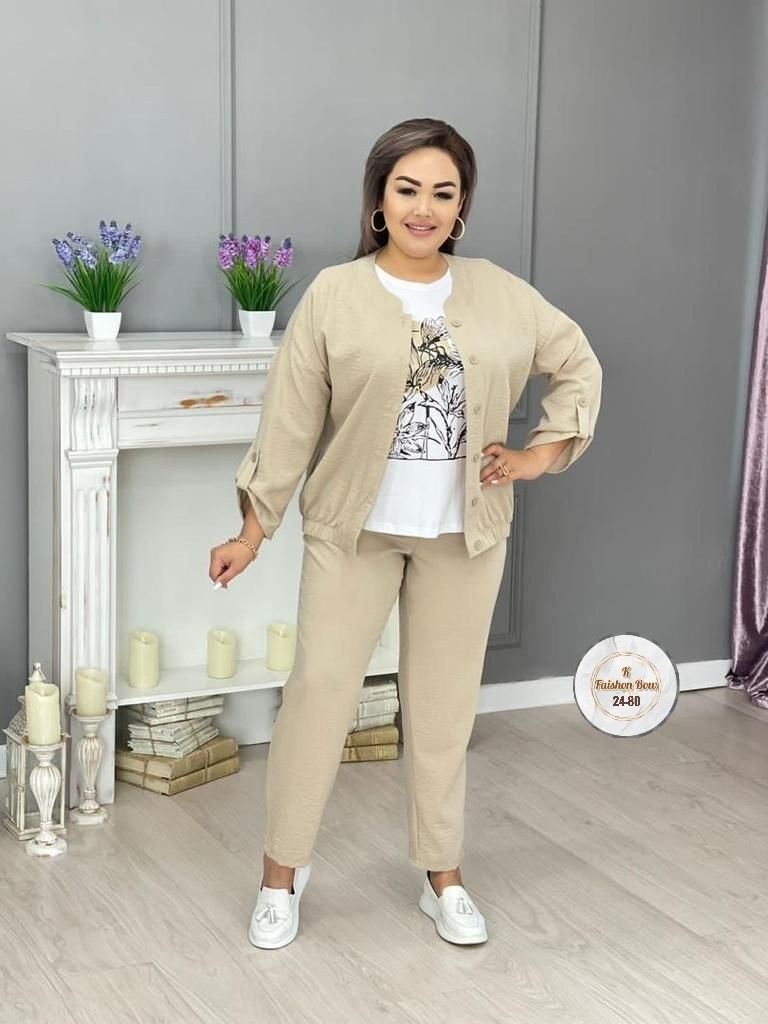 костюм тройка лен женский,костюм женский большие размеры,женские костюмы больших размеров,костюм классический,костюм женский больших размеров арт. 11415721