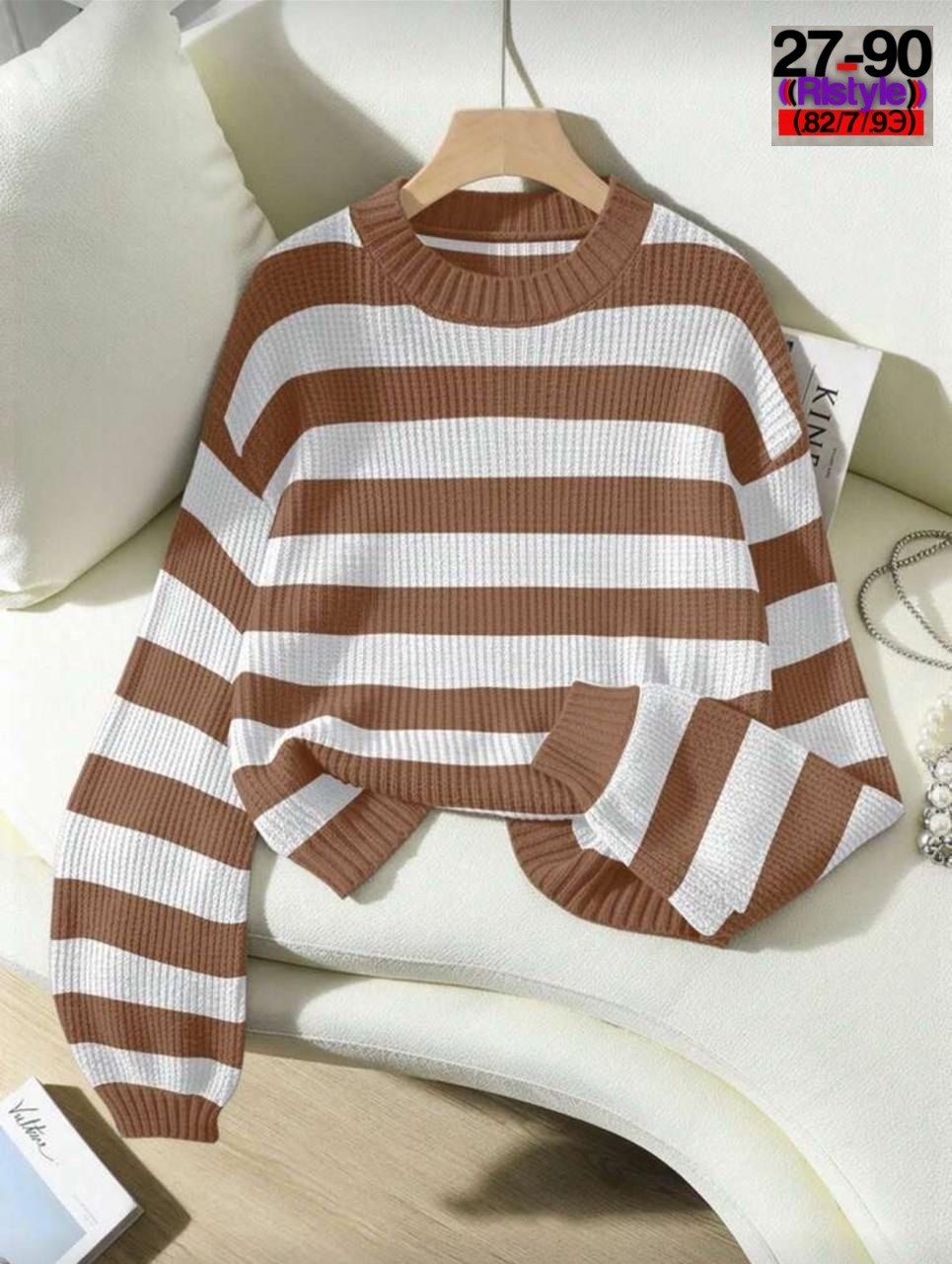 свитер в полоску,свитер женский в полоску,кофта свитер женский,женский трикотажный пуловер разноцветный свободный свитер в полоску,женский свитер