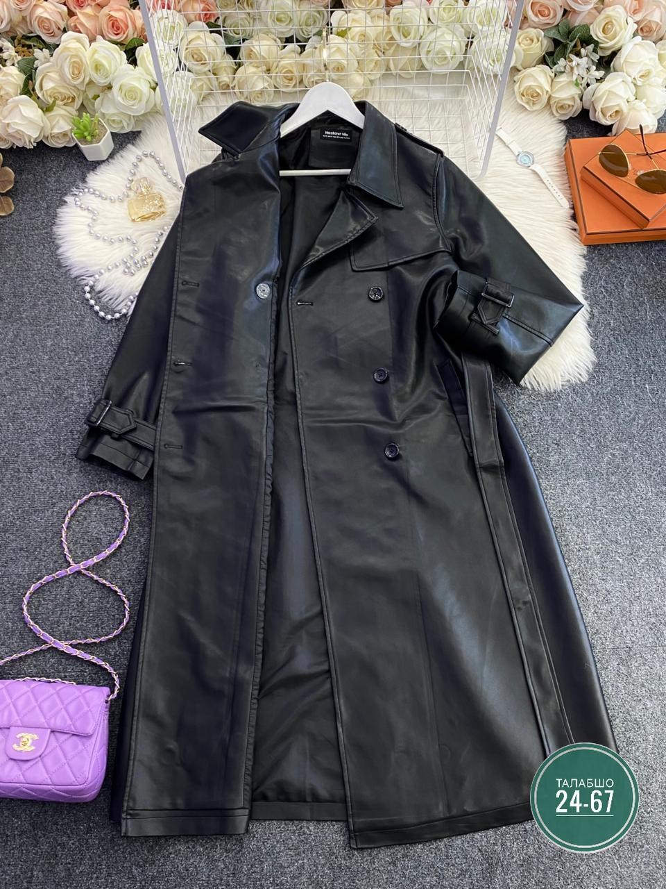кожаный плащ женский,тренч, плащ кожаный,кожаный плащ женский 2026,кожаный плащ,кожаный плащ женский чёрного цвета