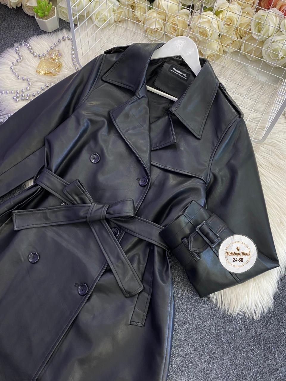 плащ кожаный тренч,кожаный плащ,кожаный плащ женский,кожаный плащ женский чёрного цвета,кожаный тренч