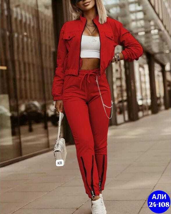 женские спортивные костюмы,стильные костюмы,костюм повседневный спортивный,спортивный костюм для женщин,спортивный костюм красный женский топ