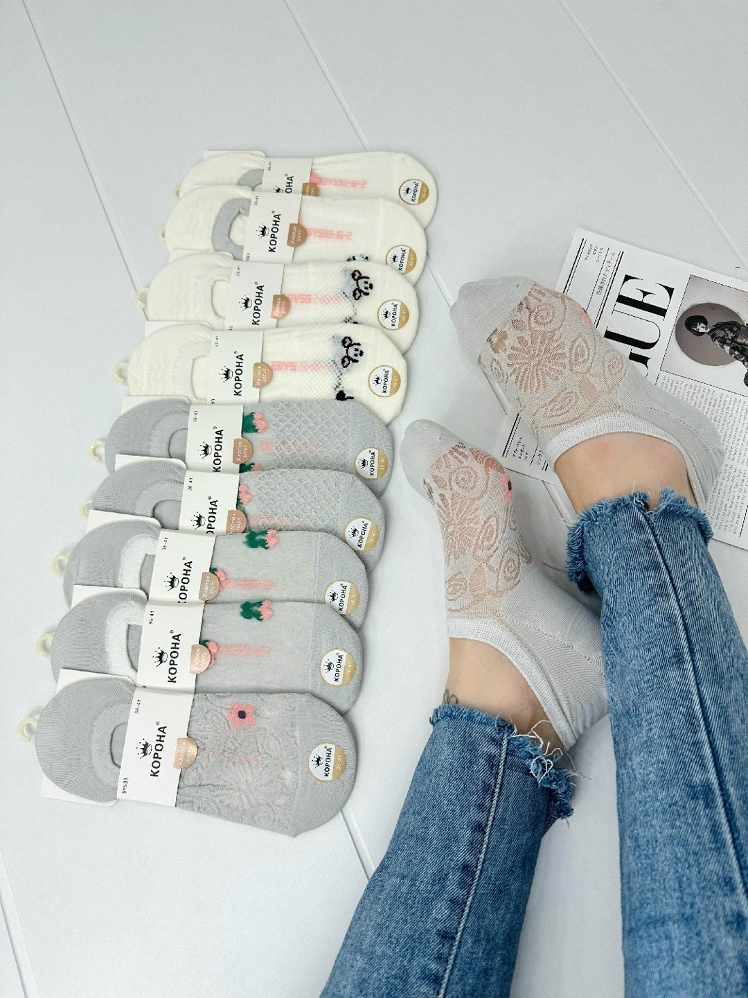 носки женские 10 пар,носки женские 12 пар,носки женские,носки для женщин,следки женские