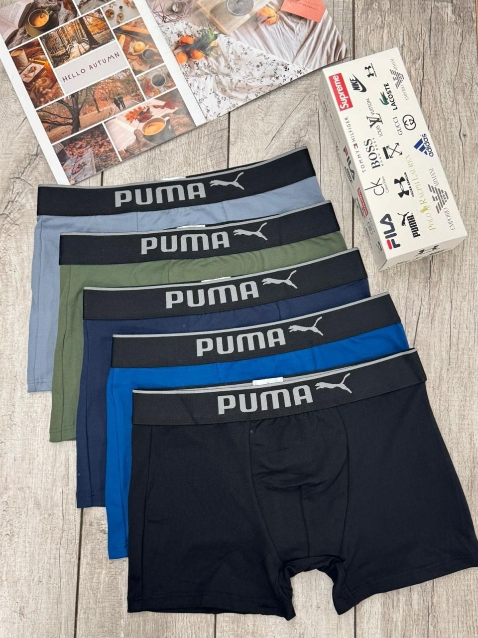 трусы пума мужские боксеры,трусы пума мужские,мужской набор трусов,боксеры набор трусов,комплект трусов мужских