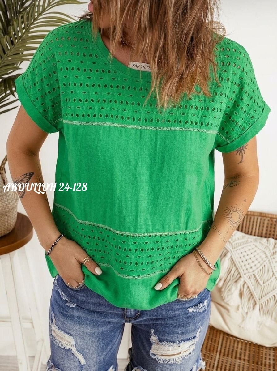 блузка вязаная,блузка модная,блузка с круглым вырезом,женская блузка,летняя блузка