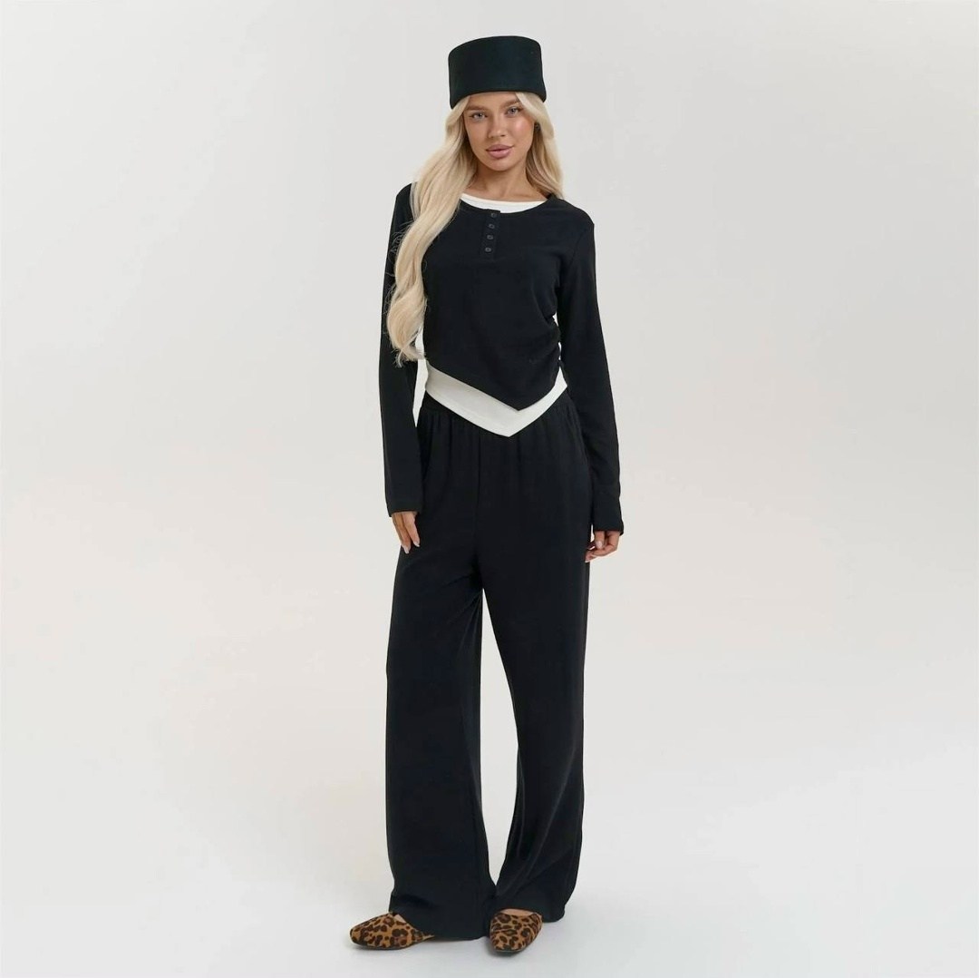 костюм трикотажный женский,костюм с лонгсливом и брюками,костюм женский,брючный костюм,костюм двойка