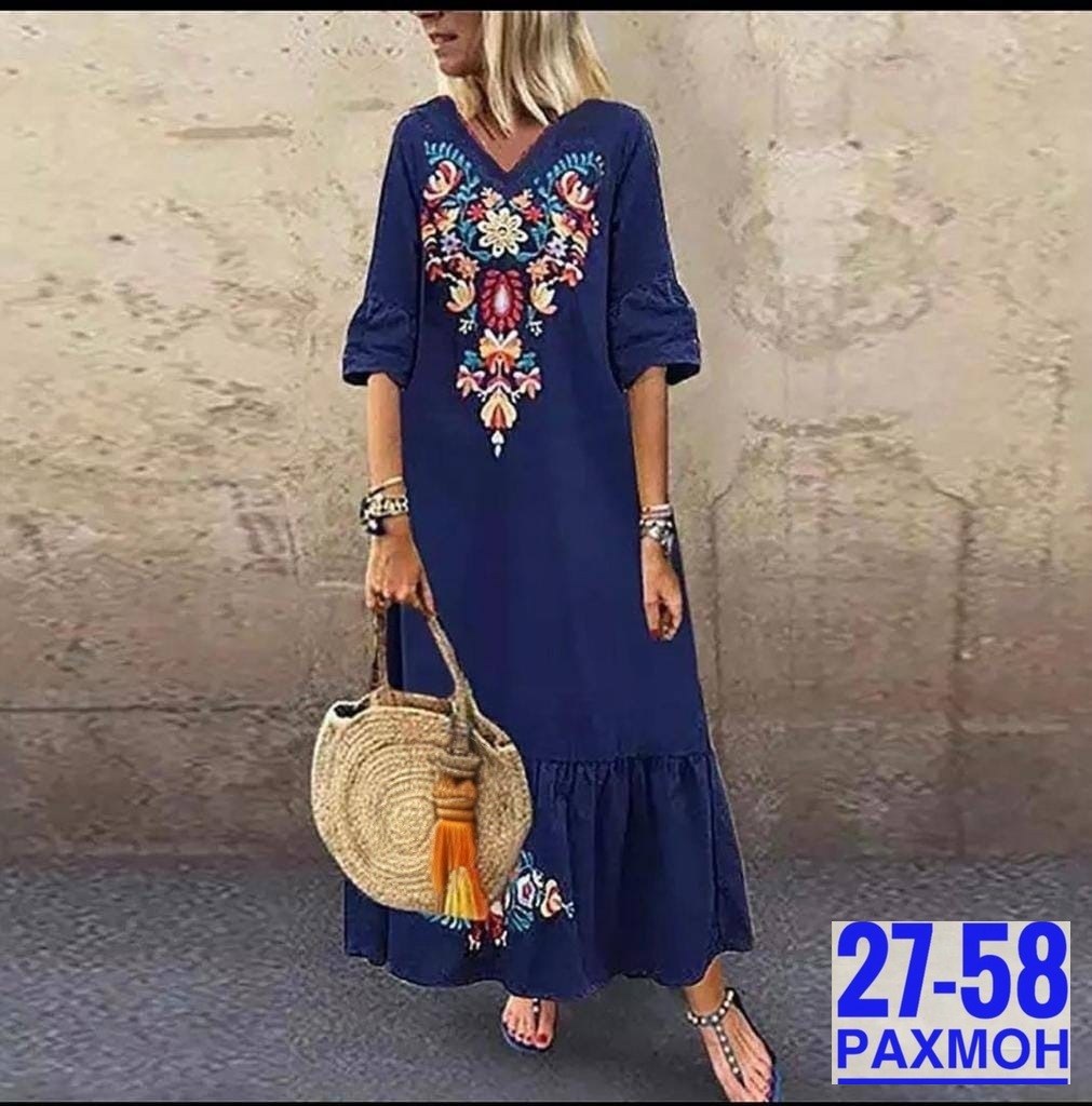 платье летнее женское,платья в стиле бохо,модное платье,длинные сарафаны,платье женской