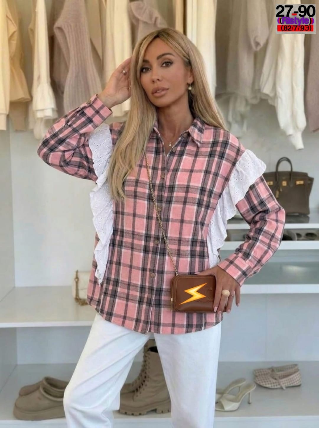 рубашка женская,женская рубашка в клетку,рубашка в клетку,стильная рубашка,блузка в клетку