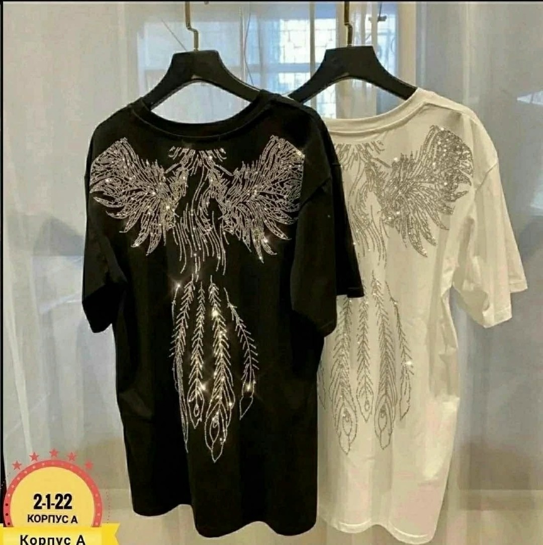 футболка с крыльями ангела на спине мужская,футболки женская,модные футболки,футболка женская с крыльями,футболка со стразами