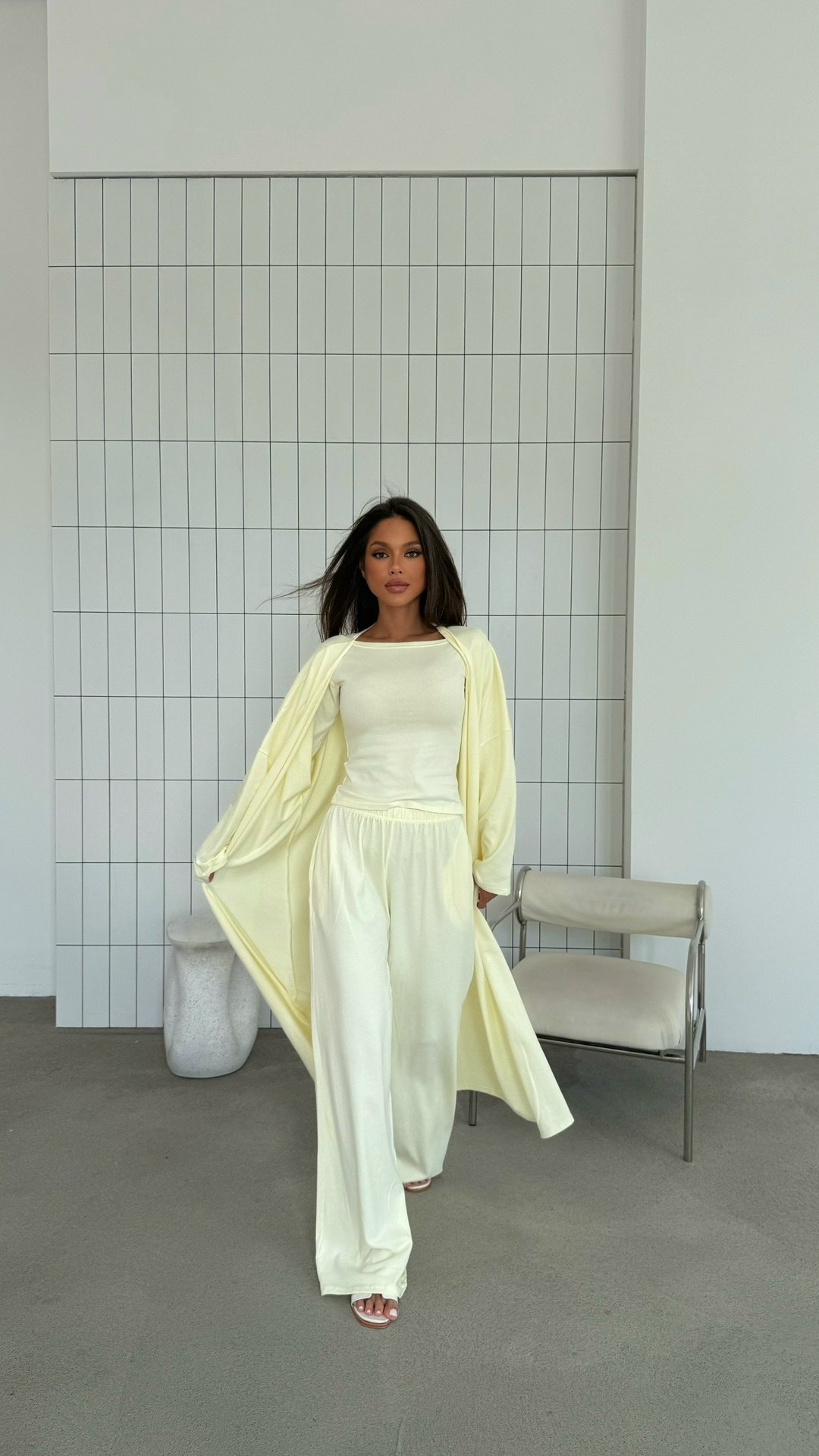 костюм тройка: кардиган, топ, брюки палаццо (плотный хлопок),костюм с брюками,брючный костюм повседневный,костюм женский,костюм женский брючный