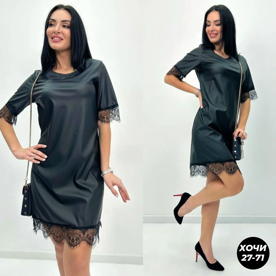 платье женское,платье эко кожа,платье женское туника,платье черное,платье женское черное