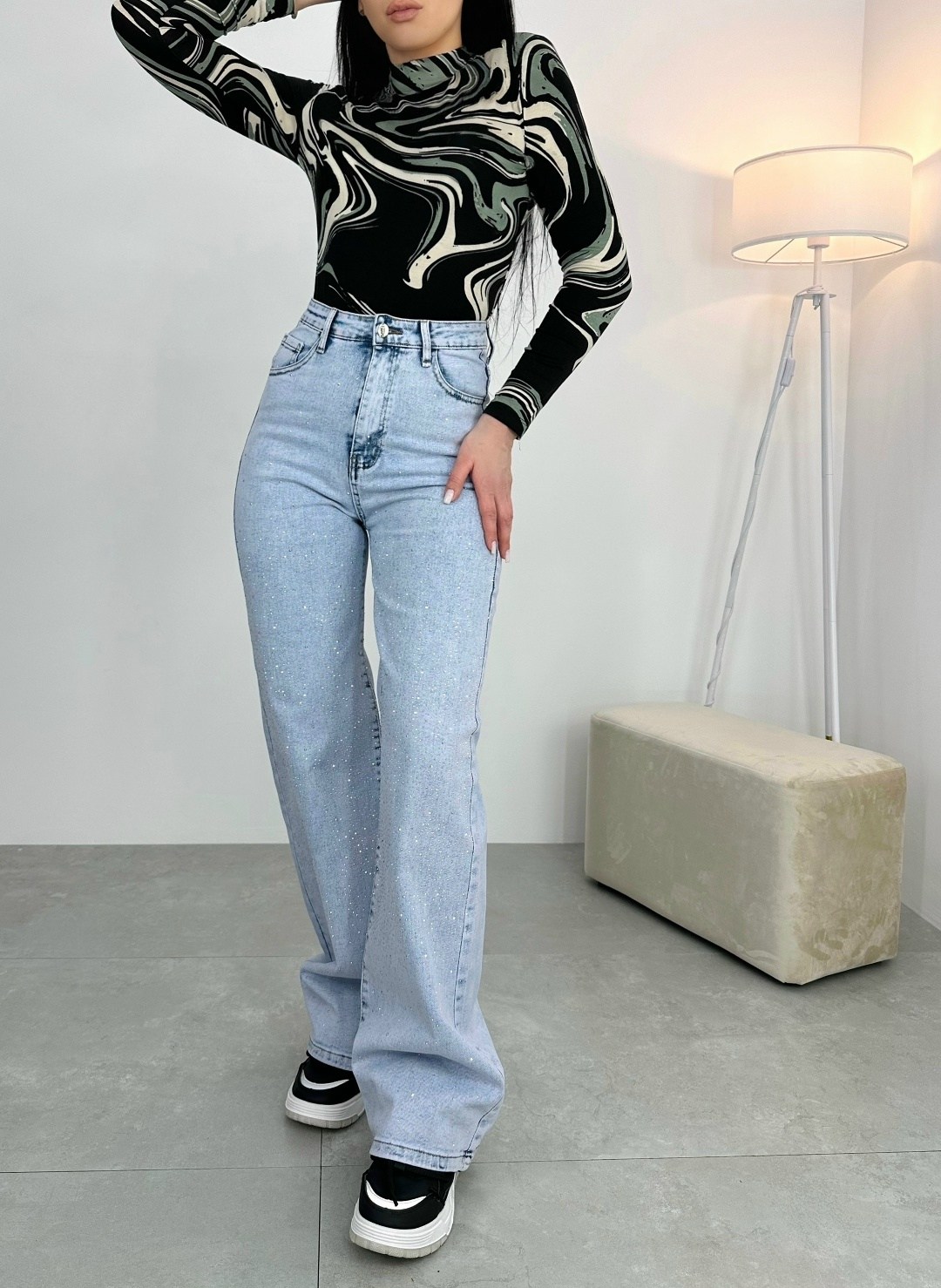 джинсы широкие с высокой посадкой vailo,женские джинсы,джинсы широкие с высокой посадкой kenchin,джинсы широкие с высокой посадкой kenchin 365382404,джинсы широкие