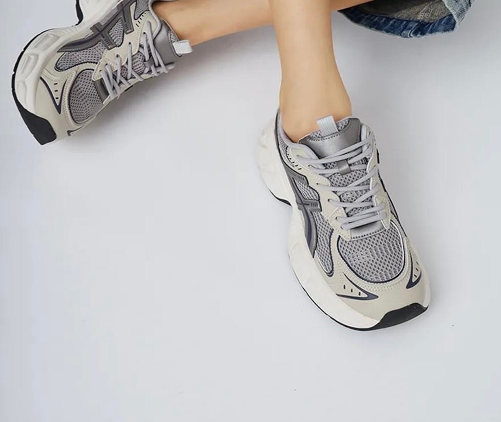 кроссовки asics gel-nyc oyster grey,кроссовки женскиe,кроссовки для женщин,массивные кроссовки,кроссовки