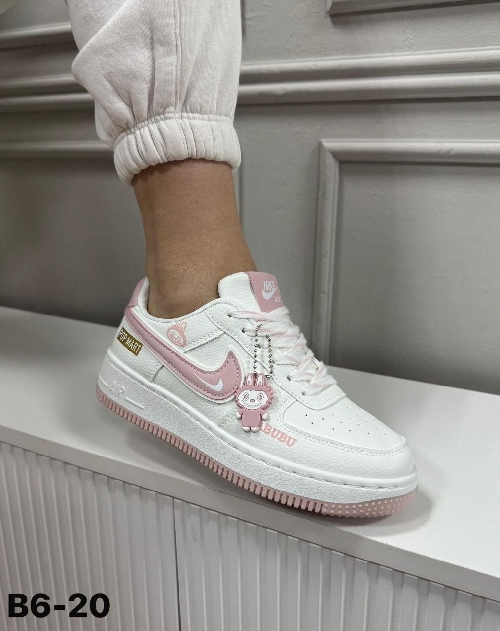 кроссовки женские nike air force 1 shadow,кроссовки,nike air force 1,кроссовки женские nike air force shadow белые с розовым,женские кроссовки в стиле nike air force 1 shadow белые с розовым