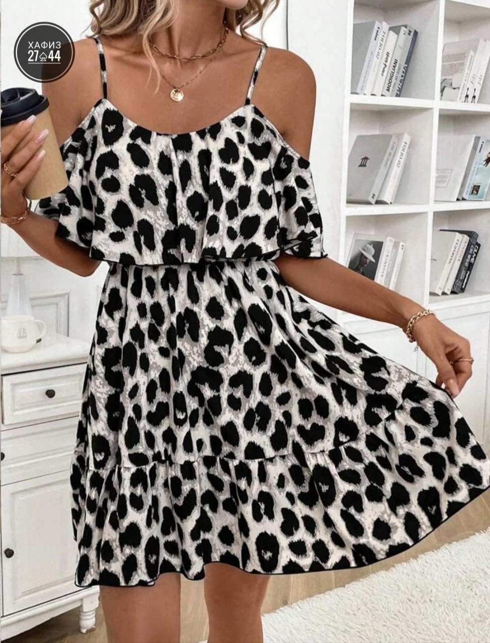 женское шифоновое платье с леопардовым принтом,платье леопардовое,платье с леопардовым принтом,платье женское леопардовое,платье короткие