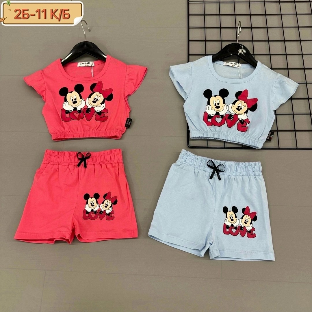 костюм для девочек,комплект одежды gavhar textile,летний костюм для девочек,костюм детский,летние костюмы