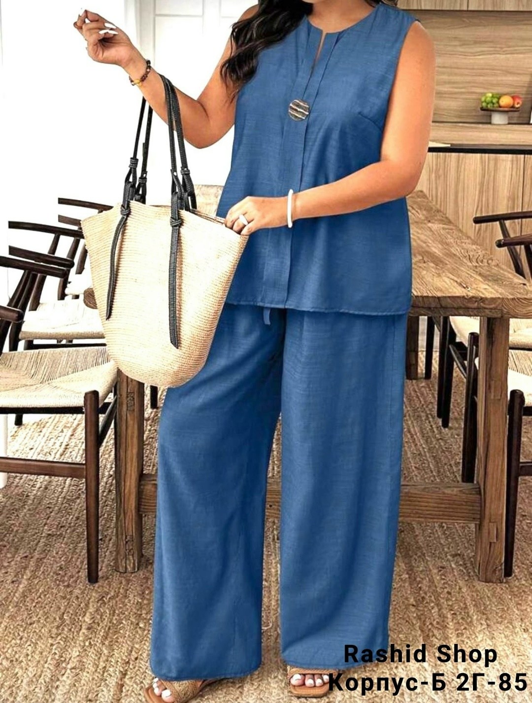 костюм летний женский топ с брюками liwaxa,костюм с брюками,летний брючный костюм,женский костюм с брюками,женские брючные костюмы