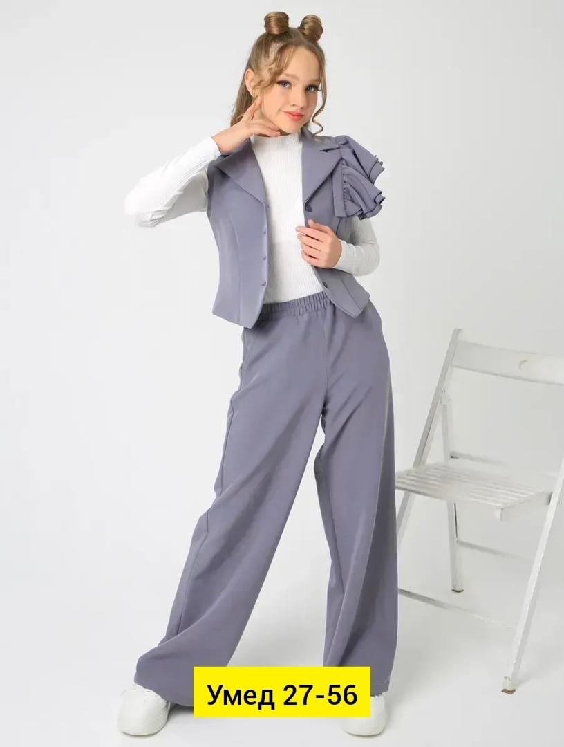 костюм школьный брючный с жилетом jutetti,костюм брючный школьный,брючный костюм для девочек,костюм женский брючный,костюм классический