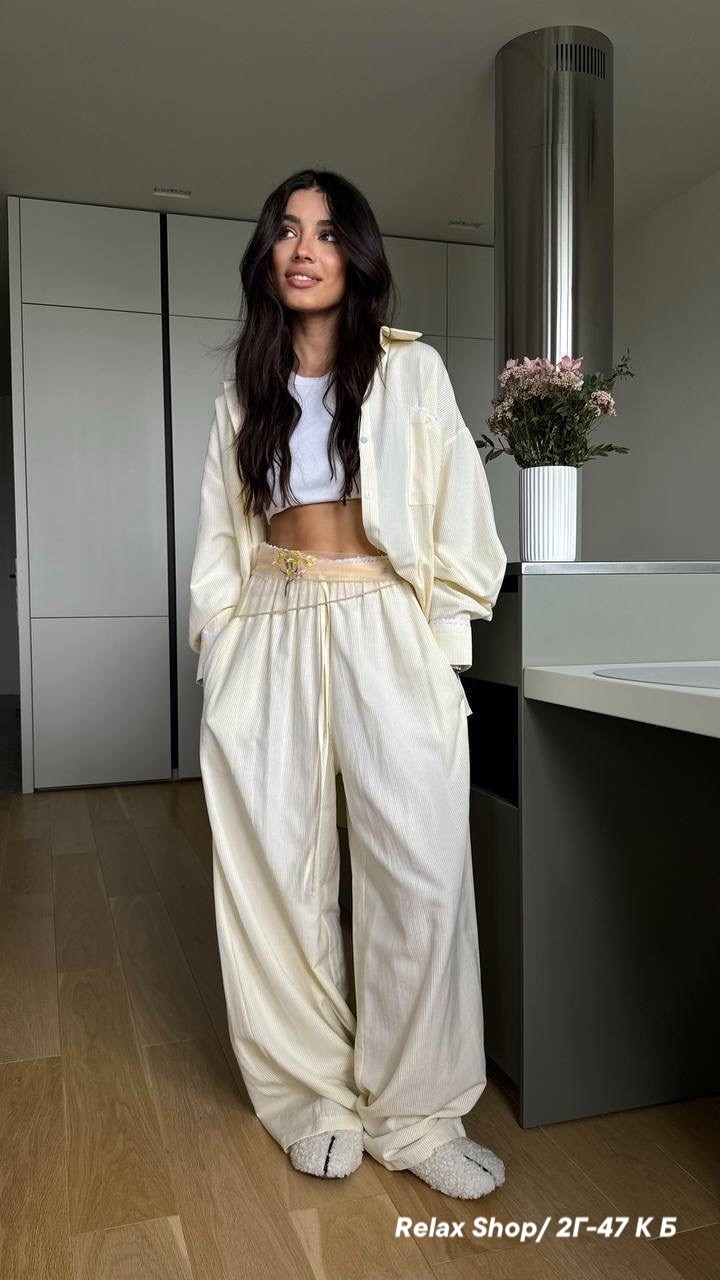 костюм в пижамном стиле,пижамные костюмы,костюм-пижама домашний рубашка со штанами,костюм