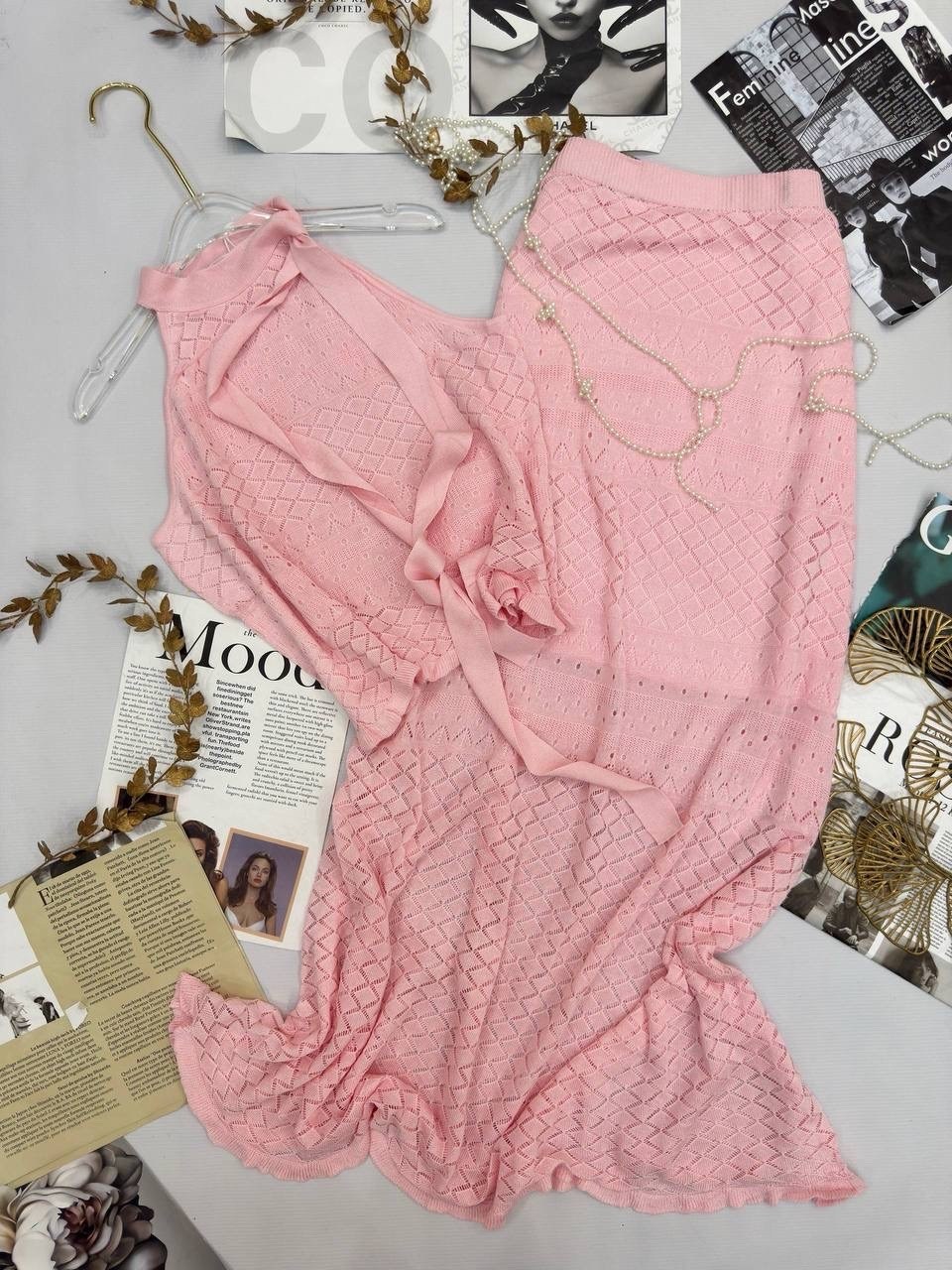 костюм с юбкой,вязаные комплекты,женский костюм с юбкой,вязаный костюм с юбкой,костюм топ и юбка