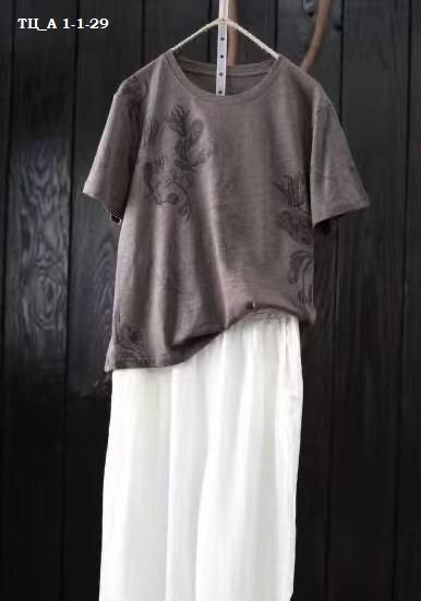 футболки для женщин,футболка с вышивкой,состаренная футболка,футболки женская,женская футболка из хлопка