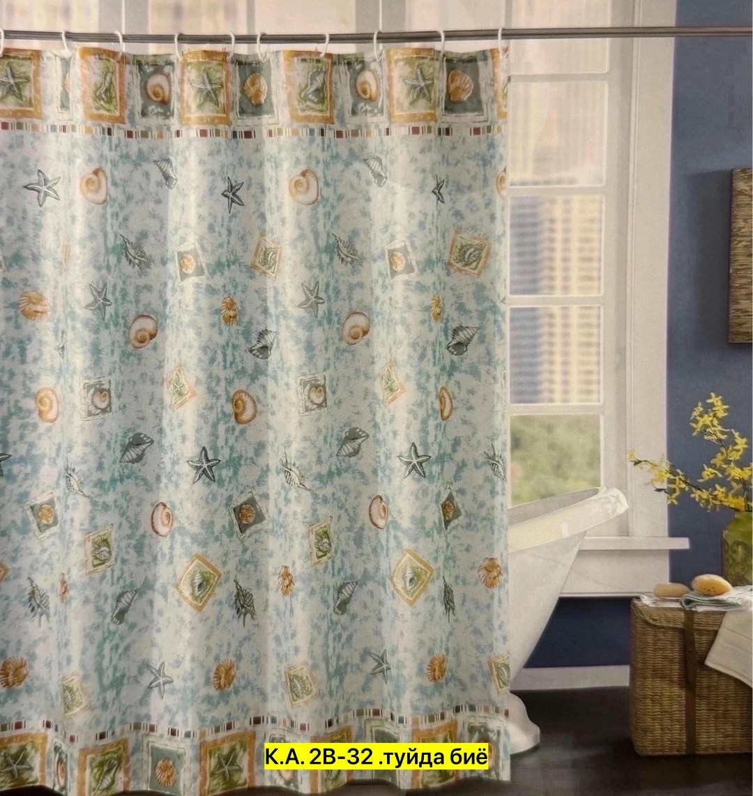 штора для ванной с пальмой,штора для ванной закат,штора для ванной 180,занавеска для ванной,шторка для ванной