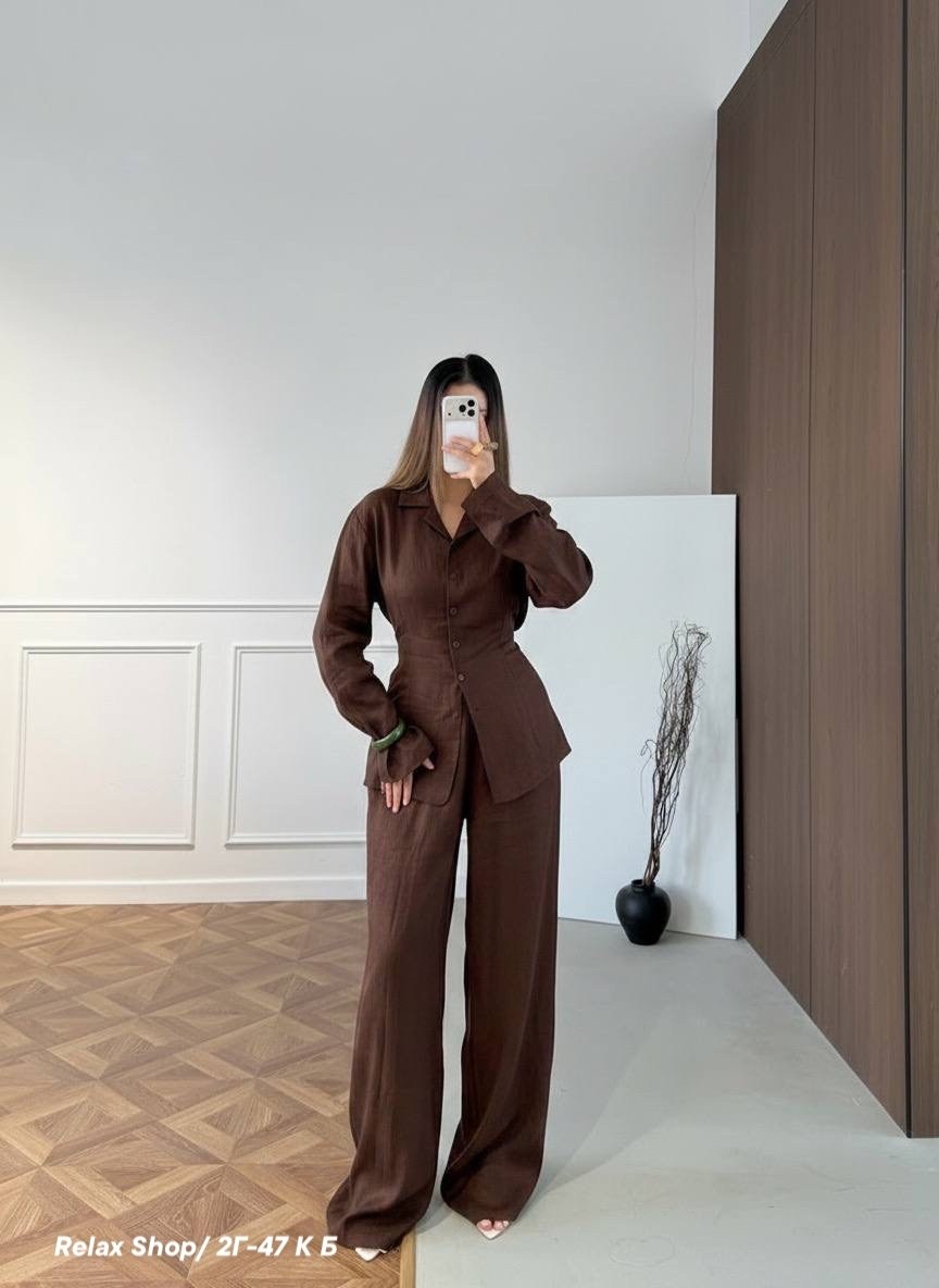 костюм повседневный,костюм с брюками,костюм женский брючный,брючный костюм из льна,летний брючный костюм женский