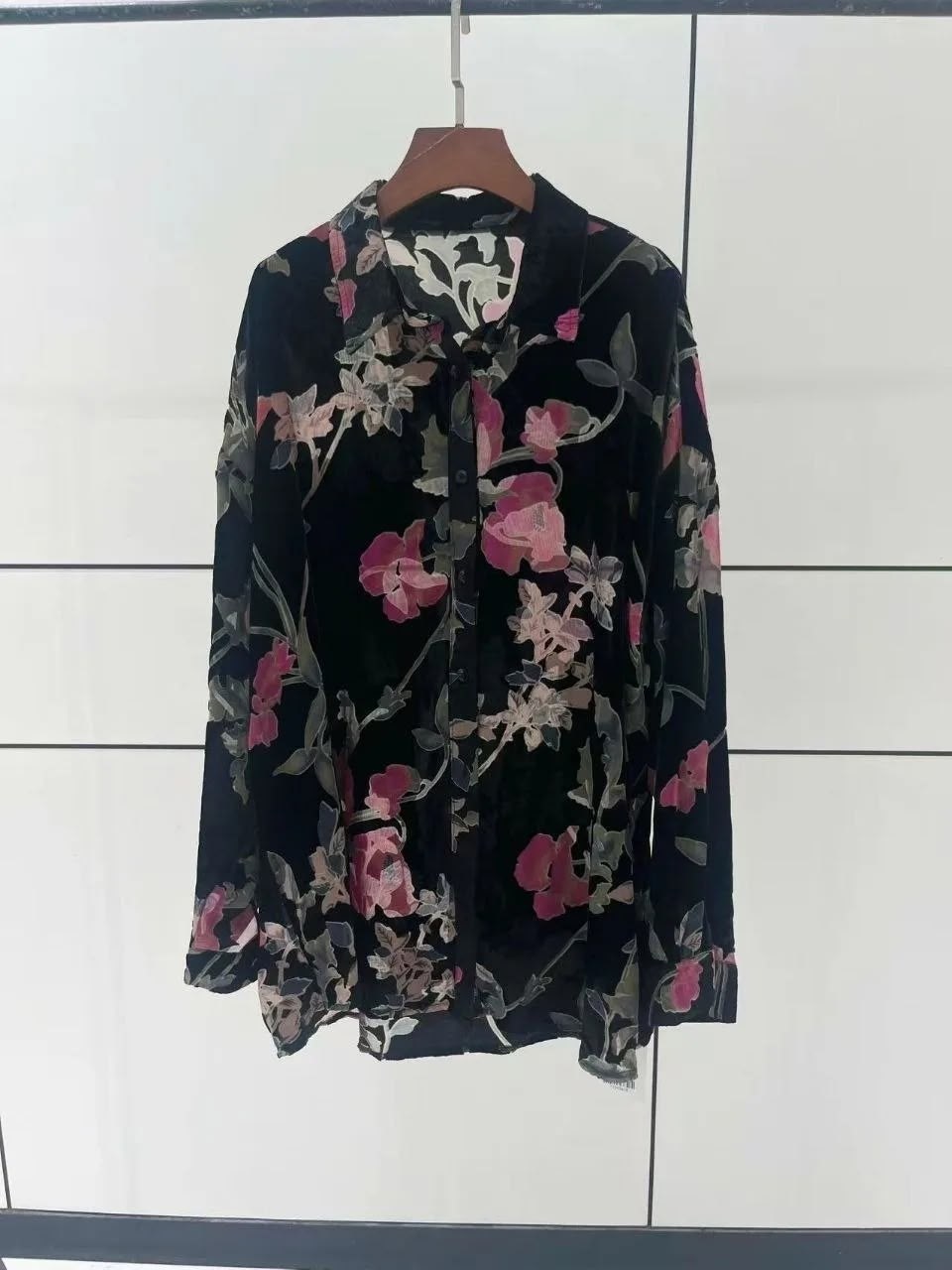 женская шифоновая блузка с воротником-поло,шифоновая рубашка,блузка из шифона,шифоновая блуза,шифоновая блузка